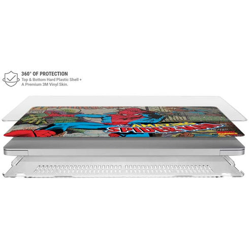 Marvel Classic Comics Amazing Spider-Man Collage MacBook Air 15in (2023-2025) Case plus Skin